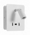 ROMEA USB BLANCO MATE 5W +3W