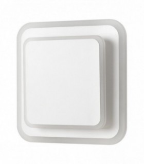 aplique LED cuadrado FLAP 15W con diseño moderno superpuesto