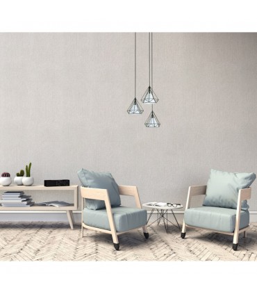 PLAFON TOSCO 3XE27 NEGRO