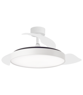 Ventilador Retráctil Sidney Blanco | Aspas Ocultas - Lámparas Lidia