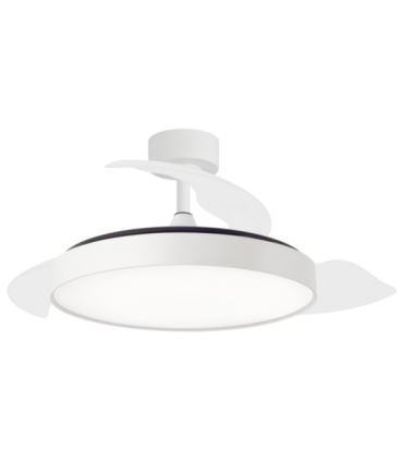 Ventilador Retráctil Sidney Blanco | Aspas Ocultas - Lámparas Lidia