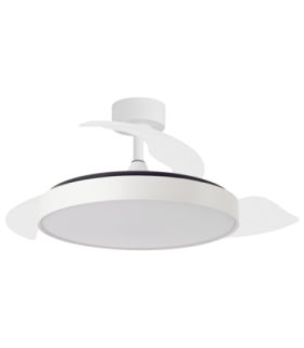 Ventilador Retráctil Sidney Blanco | Aspas Ocultas - Lámparas Lidia