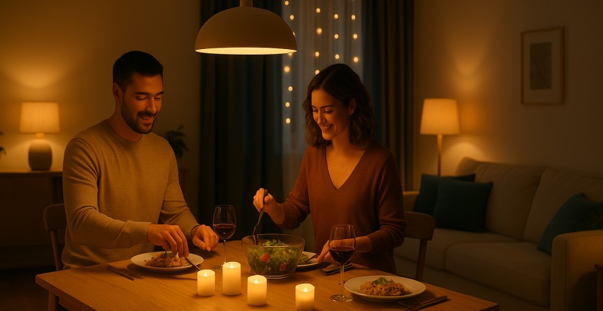 Ideas de iluminación romántica para San Valentín en casa 2026: guía e inspiración
